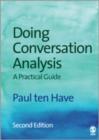 Doing Conversation Analysis - Book