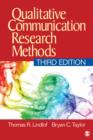 Qualitative Communication Research Methods - Book