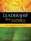 School Leadership That Works : From Research to Results - Book