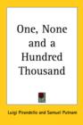 One, None and a Hundred Thousand - Book