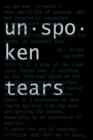 Unspoken Tears - Book