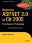 Beginning ASP.NET 2.0 in C# 2005 : From Novice to Professional - eBook