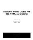 Foundation Website Creation with CSS, XHTML, and JavaScript - eBook