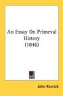 An Essay On Primeval History (1846) - Book