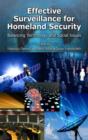 Effective Surveillance for Homeland Security : Balancing Technology and Social Issues - eBook