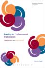 Quality In Professional Translation : Assessment and Improvement - eBook