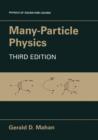Many-Particle Physics - Book