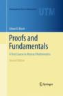 Proofs and Fundamentals : A First Course in Abstract Mathematics - Book