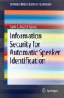 Information Security for Automatic Speaker Identification - Book
