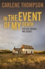In the Event of My Death - Book