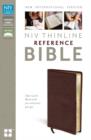 NIV Thinline Reference Bible Burgundy Leather - Book