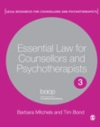 Essential Law for Counsellors and Psychotherapists - eBook