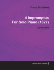 4 Impromptus By Franz Schubert For Solo Piano (1827) Op.90/D899 - Book