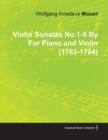 Violin Sonatas No.1-5 By Wolfgang Amadeus Mozart For Piano and Violin (1763-1764) - Book