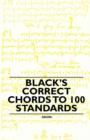 Black's Correct Chords to 100 Standards - Book