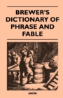 Brewer's Dictionary of Phrase and Fable - Book