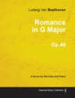 Romance in G Major - A Score for Cello and Piano Op.40 (1801) - Book