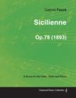 Sicilienne Op.78 - For Cello, Violin and Piano (1893) - Book