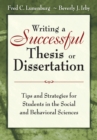 Writing a Successful Thesis or Dissertation : Tips and Strategies for Students in the Social and Behavioral Sciences - eBook