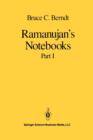 Ramanujan’s Notebooks : Part I - Book