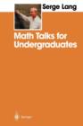 Math Talks for Undergraduates - Book