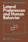 Lateral Preferences and Human Behavior - Book