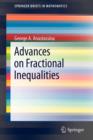 Advances on Fractional Inequalities - Book
