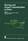 Hearing and Sound Communication in Fishes - Book