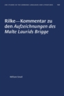 Rilke-Kommentar Zu Den Aufzeichnungen Des Malte Laurids Brigge - Book