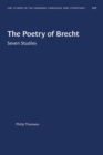 The Poetry of Brecht : Seven Studies - Book