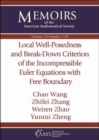 Local Well-Posedness and Break-Down Criterion of the Incompressible Euler Equations with Free Boundary - Book