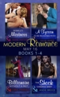 Modern Romance May 2016 Books 1-4 : Morelli's Mistress / a Tycoon to be Reckoned with / Billionaire without a Past / the Shock Cassano Baby - eBook