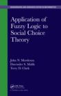 Application of Fuzzy Logic to Social Choice Theory - eBook