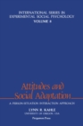 Attitudes and Social Adaptation : Attitudes & Social Adaptation - eBook