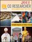 CQ Researcher Bound Volume 2013 - Book