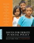 Issues for Debate in Social Policy : Selections From CQ Researcher - Book