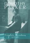 Dorothy Parker : Complete Broadway, 1918-1923 - Book