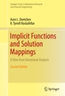 Implicit Functions and Solution Mappings : A View from Variational Analysis - eBook