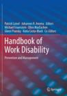 Handbook of Work Disability : Prevention and Management - Book