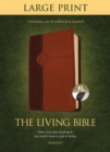 Living Bible Large Print Edition Brown/Tan, Indexed - Book