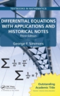 Differential Equations with Applications and Historical Notes - Book