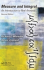 Measure and Integral : An Introduction to Real Analysis, Second Edition - Book