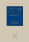 The Recovery of Maintenance in the EU and Worldwide - Book
