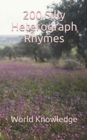 200 Silly Heterograph Rhymes - Book