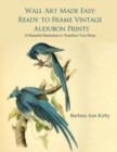 Wall Art Made Easy : Ready to Frame Vintage Audubon Prints: 30 Beautiful Illustrations to Transform Your Home - Book