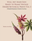 Wall Art Made Easy : Ready to Frame Vintage Denisse Botanical Prints Vol 3: 30 Beautiful Illustrations to Transform Your Home - Book