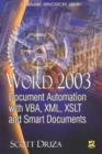 Word 2003 Document Automation with VBA, XML, XSLT, and Smart Documents - Book