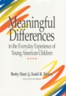 Meaningful Differences in the Everyday Experience of Young American Children - Book