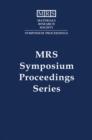 Diagnostic Techniques for Semiconductor Materials Processing: Volume 324 - Book