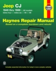 Jeep CJ for Jeep CJ models, Scrambler, Renegade. Laredo & Golden Eagle (1949-1986) Haynes Repair Manual (USA) - Book